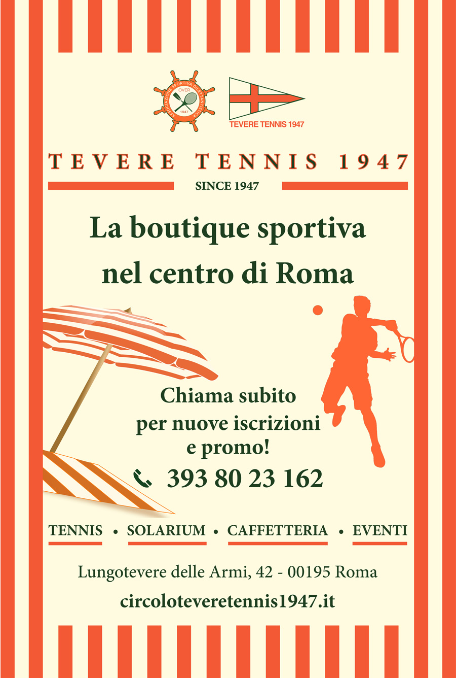 TEVERE TENNIS 1947 La boutique sportiva nel centro di Roma